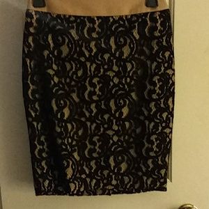 Beautiful black lace skirt